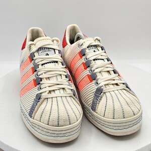 Rare Mens Adidas Craig Green Superstar Sneakers - Red/White/Neon Orange - Sz 6